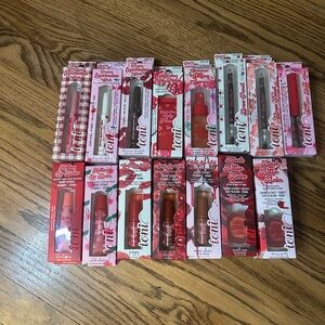 Ioni Cherry On Top Full Collection Limited Edition HTF Blush Balm Pink & Red